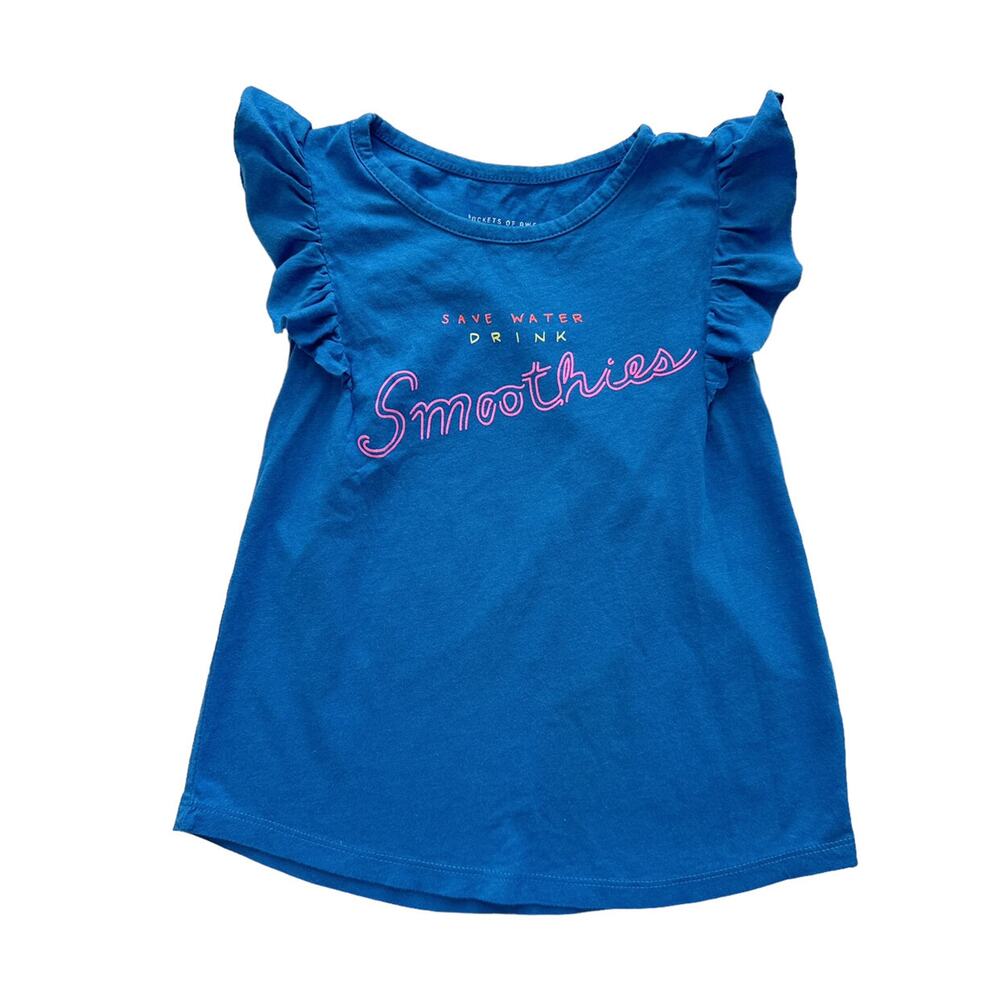 Rockets Of Awesome Save Water Drink Smoothies Tee Size 4